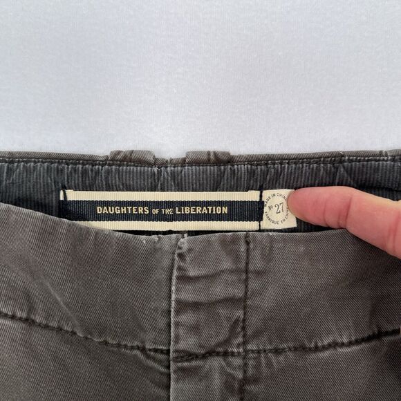 Daughters Of Liberation Riding‎ Pants Size 27 Brown Skinny Ankle Button Jodphur - Picture 6 of 9